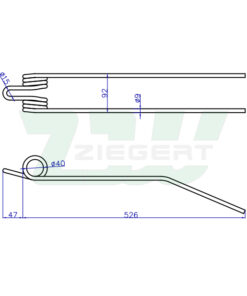 Alternative view of Palec karuzelowy pasuje do Deutz-Fahr (ad2, 16502731;  1.1089.030.101.00; KLI0211)