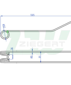 Alternative view of Palec sprężysty pasuje do Deutz-Fahr (ad32, 16606394)