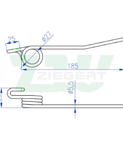 Alternative view of Palec prawy pasuje do John Deere (aj32P, Z56957)