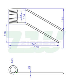 Alternative view of Palec karuzelowy lewy pasuje do Fella (ae6L, 487134, 460182)