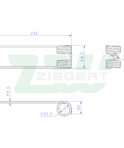 Palec sprężysty pasuje do John Deere (aj55, E41833, DC203086, DC17889)